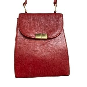 Mark cross vintage red Leather crossbody bag